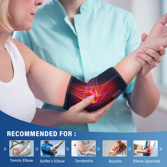 FEATOL Elbow Brace with Ice Pack – Tennis Elbow & Tendonitis Hot Cold Therapy