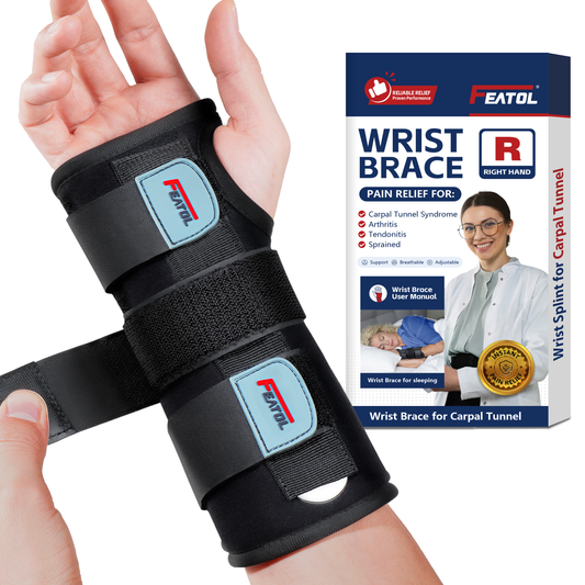 FEATOL Wrist Brace Splint Night Support