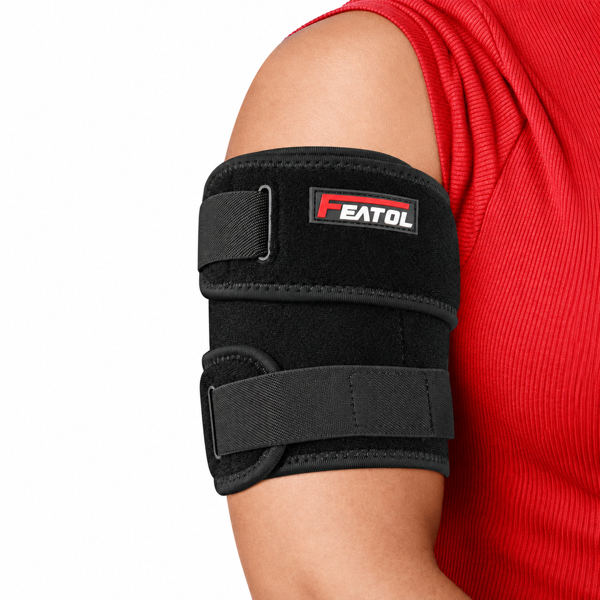 FEATOL Bicep Brace with Hot & Cold Gel Packs