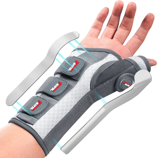 FEATOL Carpal Tunnel Wrist Brace Night Support | Pink