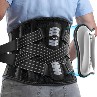 compare product FEATOL Back Brace with Removable Dual-Side Lumbar Pad | Gray