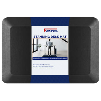 compare product FEATOL Anti-Fatigue Mat for Standing Desk | Black