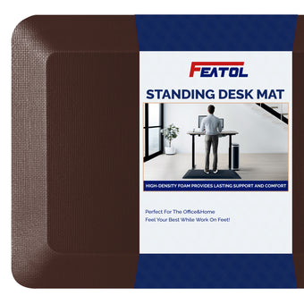 compare product FEATOL Anti-Fatigue Mat for Standing Desk | Brown