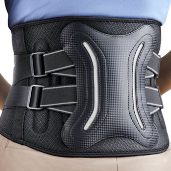 compare product FEATOL Lower Back Brace Adjustable Snug-Fit Support Belt | Gray
