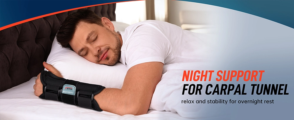 FEATOL wrist brace for carpal tunnel night support