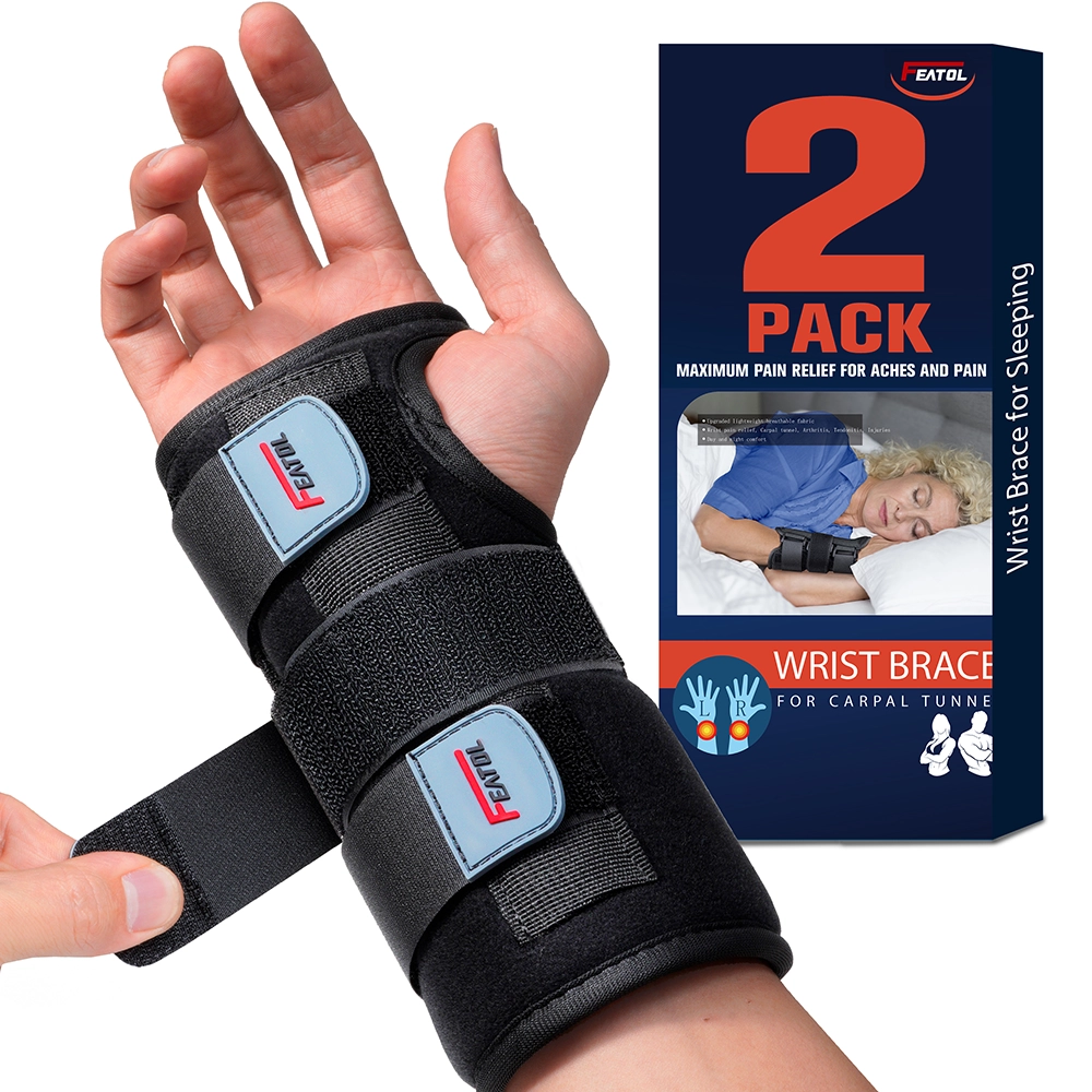 2 Pack Wrist Brace for Carpal Tunnel Night Support