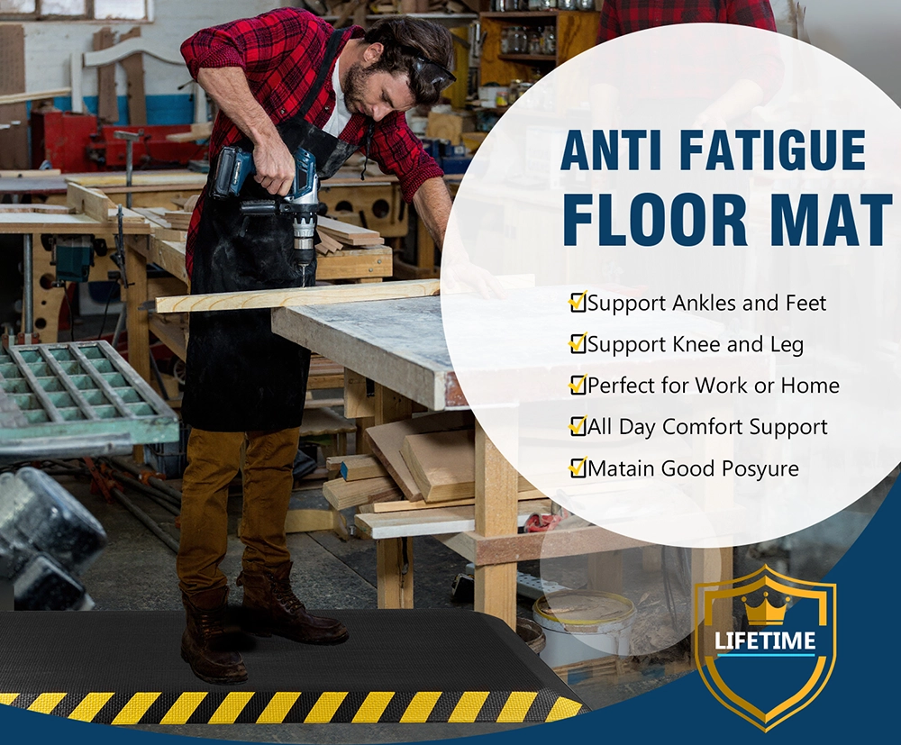 Anti Fatigue Mats Industrial for Healthier, Safer Work – Supports Ankles, Feet, Knees, and Relieves Joint and Back Pain