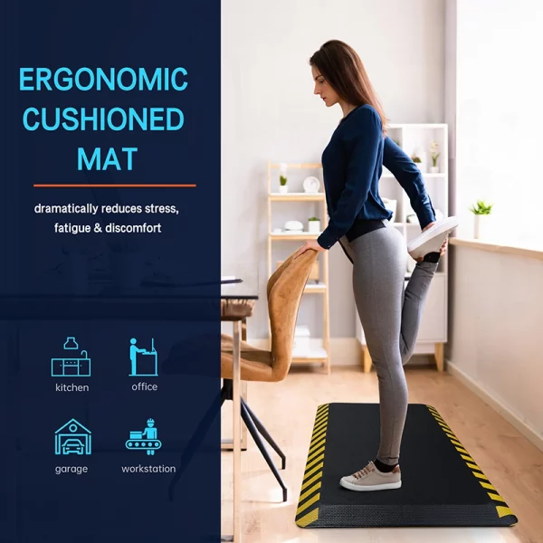 Standing Desk Anti Fatigue Mat for Kitchen and Office