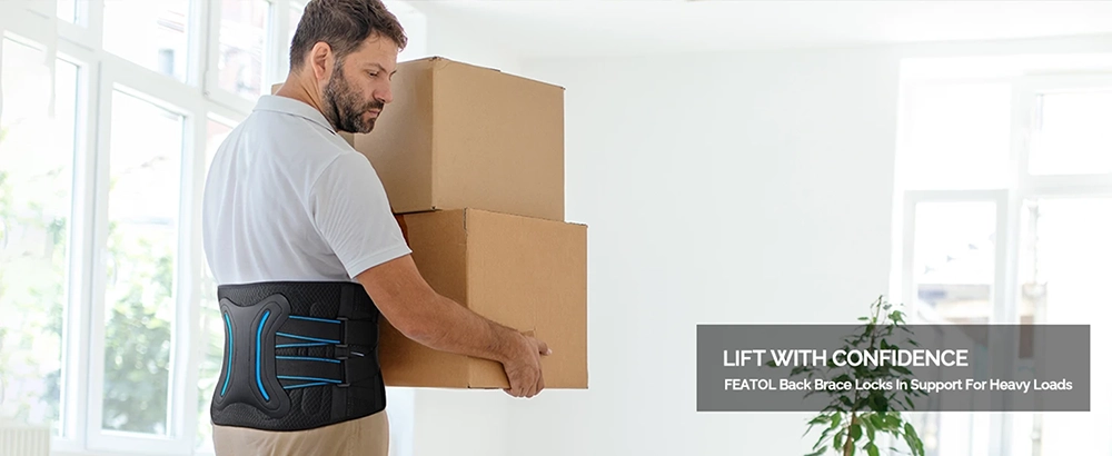 Back Brace for Lifting Heavy Objects – Lower Back Support for Men at Work