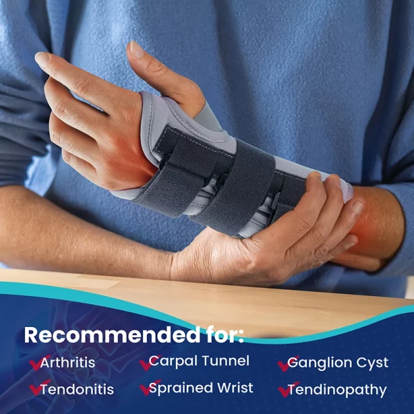 Wrist Brace for Carpal Tunnel, Arthritis, Tendonitis, Sprains, Ganglion Cyst