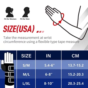Wrist Brace Size Chart – Measure Wrist Circumference at Joint