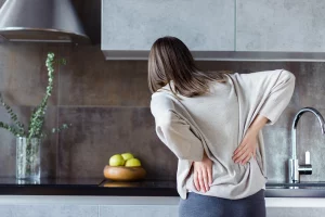 Back pain from standing long hours without support