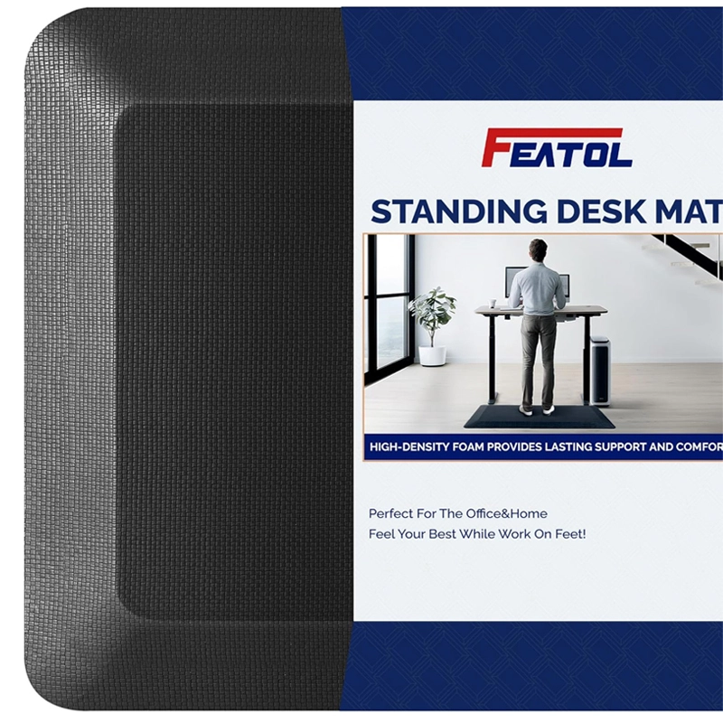 FEATOL anti fatigue mat for standing desk with high-density foam support
