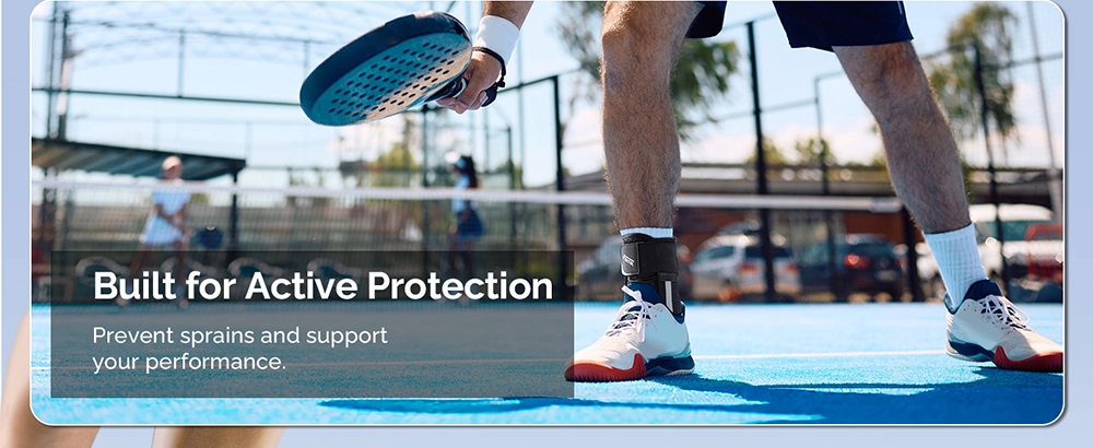 Ankle brace for injury prevention during sports and training