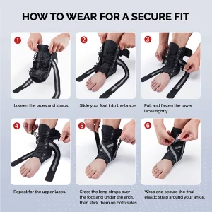 Step-by-step guide to wearing an ankle brace correctly