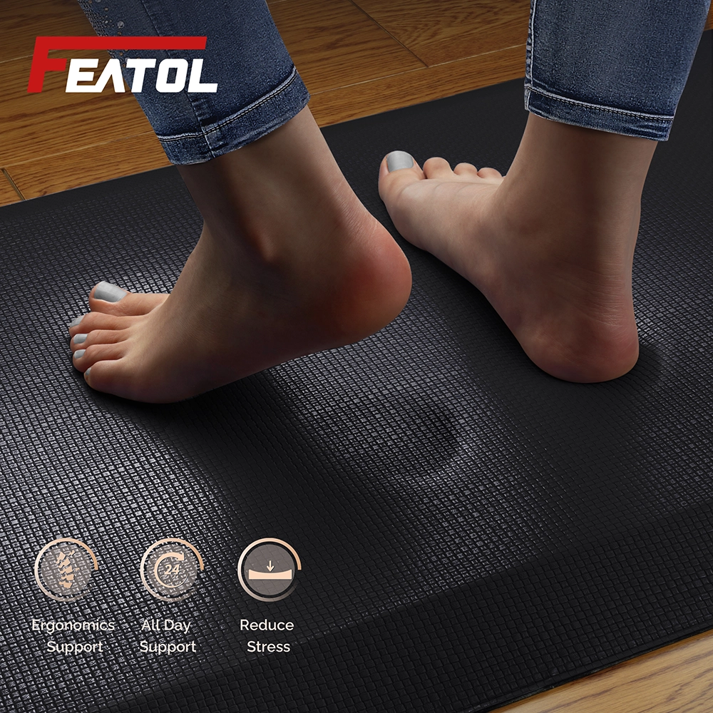 anti fatigue mat for standing desk by FEATOL with ergonomic all-day support