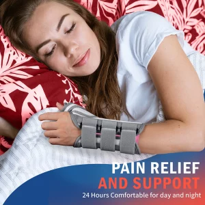 carpal tunnel wrist brace night support and daytime comfort white and pink