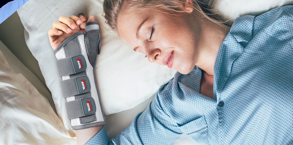 carpal tunnel wrist brace night support white and pink right wrist brace for women sleeping