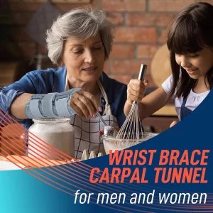 grey wrist brace carpal tunnel for men and women day and night support