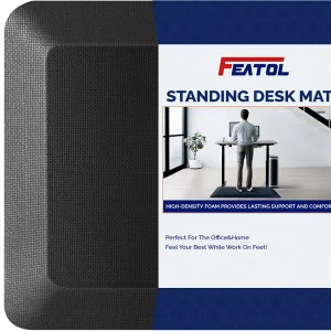 anti fatigue mats for standing desk black high density memory foam