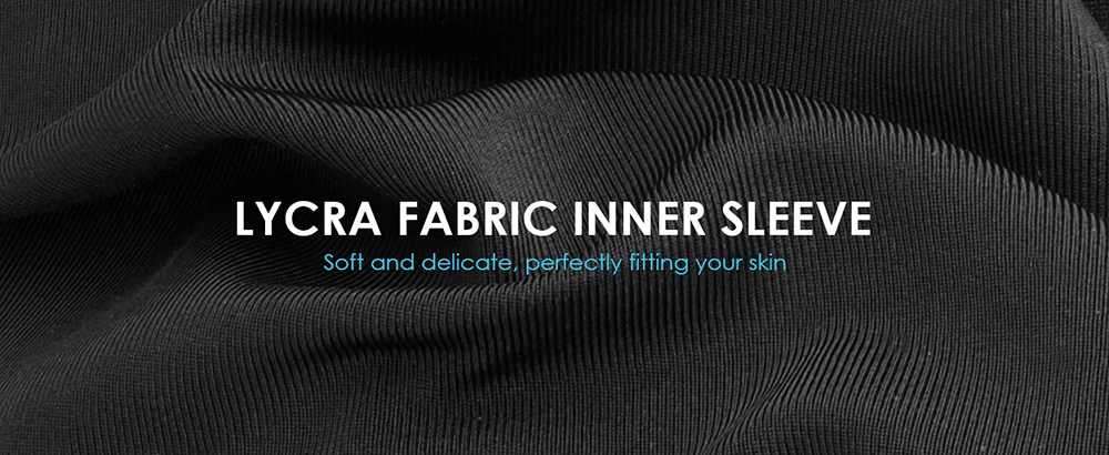 bicep brace with skin friendly lycra inner sleeve soft and delicate gray