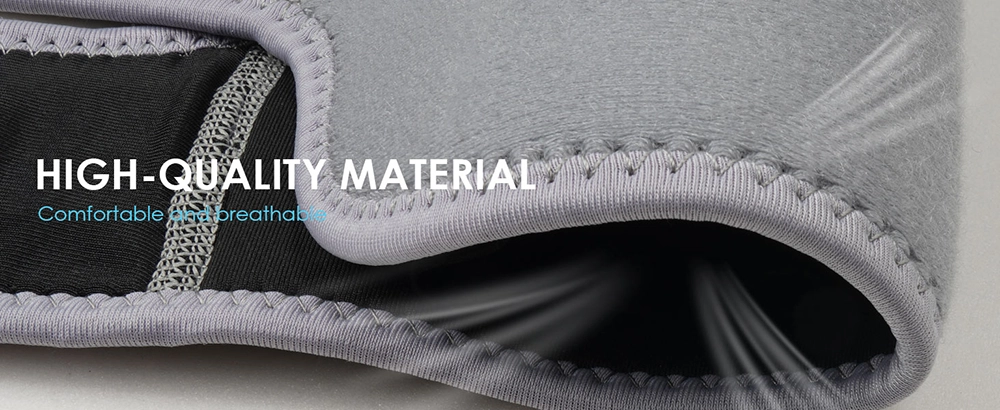 bicep compression sleeve made with comfortable breathable material gray