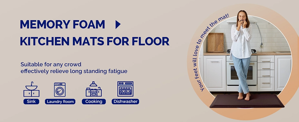 Anti fatigue mats for standing brown memory foam kitchen mat for floor anti fatigue comfort