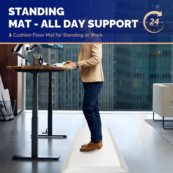 Anti fatigue mats for standing with all-day cushioning for workplace use