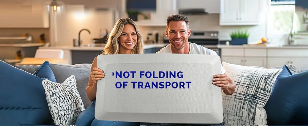 Anti fatigue mats for standing delivered without folding