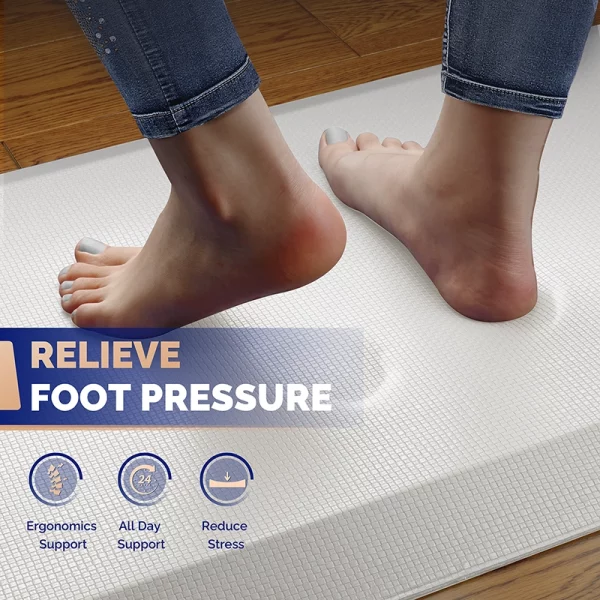 Anti fatigue mats for standing relieve foot pressure with ergonomic support