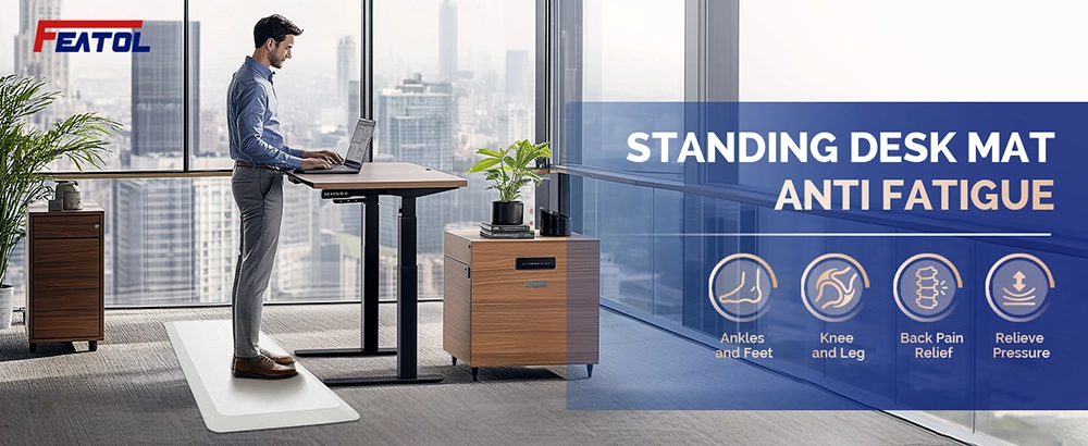 Anti fatigue mats for standing relieve pressure on feet knees and back