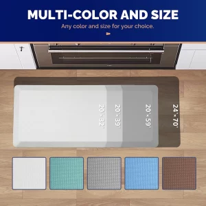 Anti fatigue mats for standing available in multiple sizes and colors