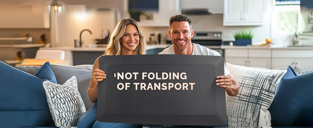 non folding anti fatigue floor mat for home and office gray