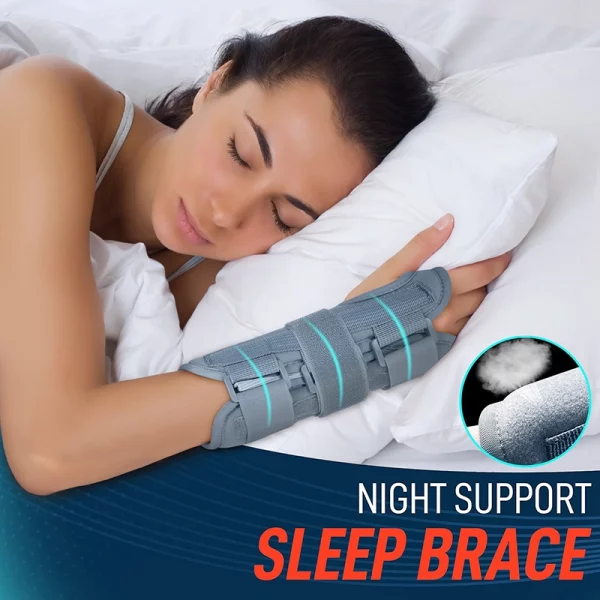 carpal tunnel wrist brace night support 2 pack gray sleep brace for overnight stability