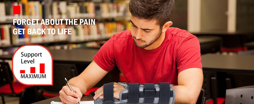 Resting hand splint for pain relief support to help you get back to daily life (gray)