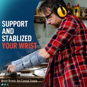 support and stabilize wrist brace for carpal tunnel relief 2 pack gray
